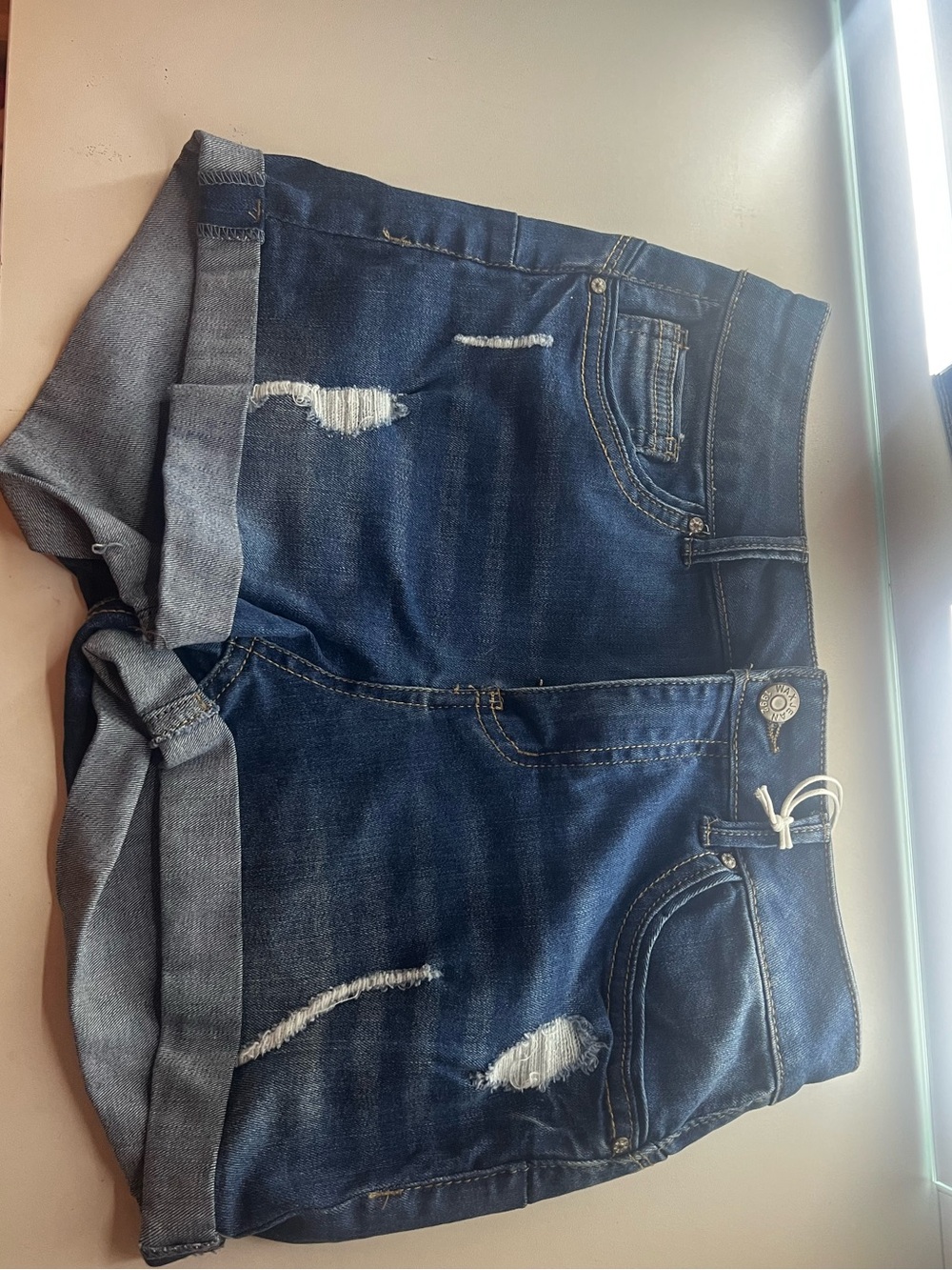 Wax Jean Women's Medium Blue Distressed Skinny Jeans Size Small